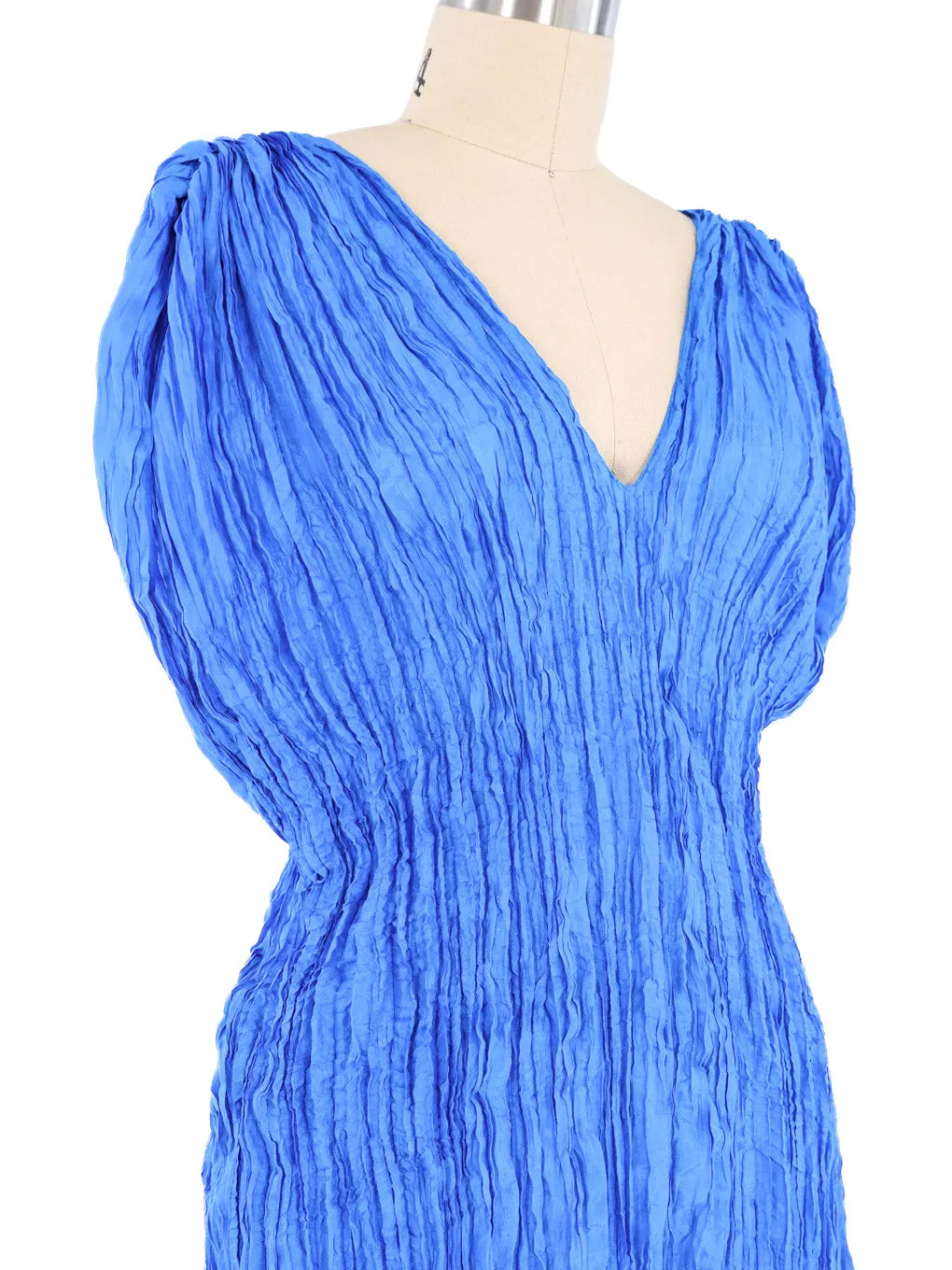 1980s Caryatid Pleated Silk Tunic