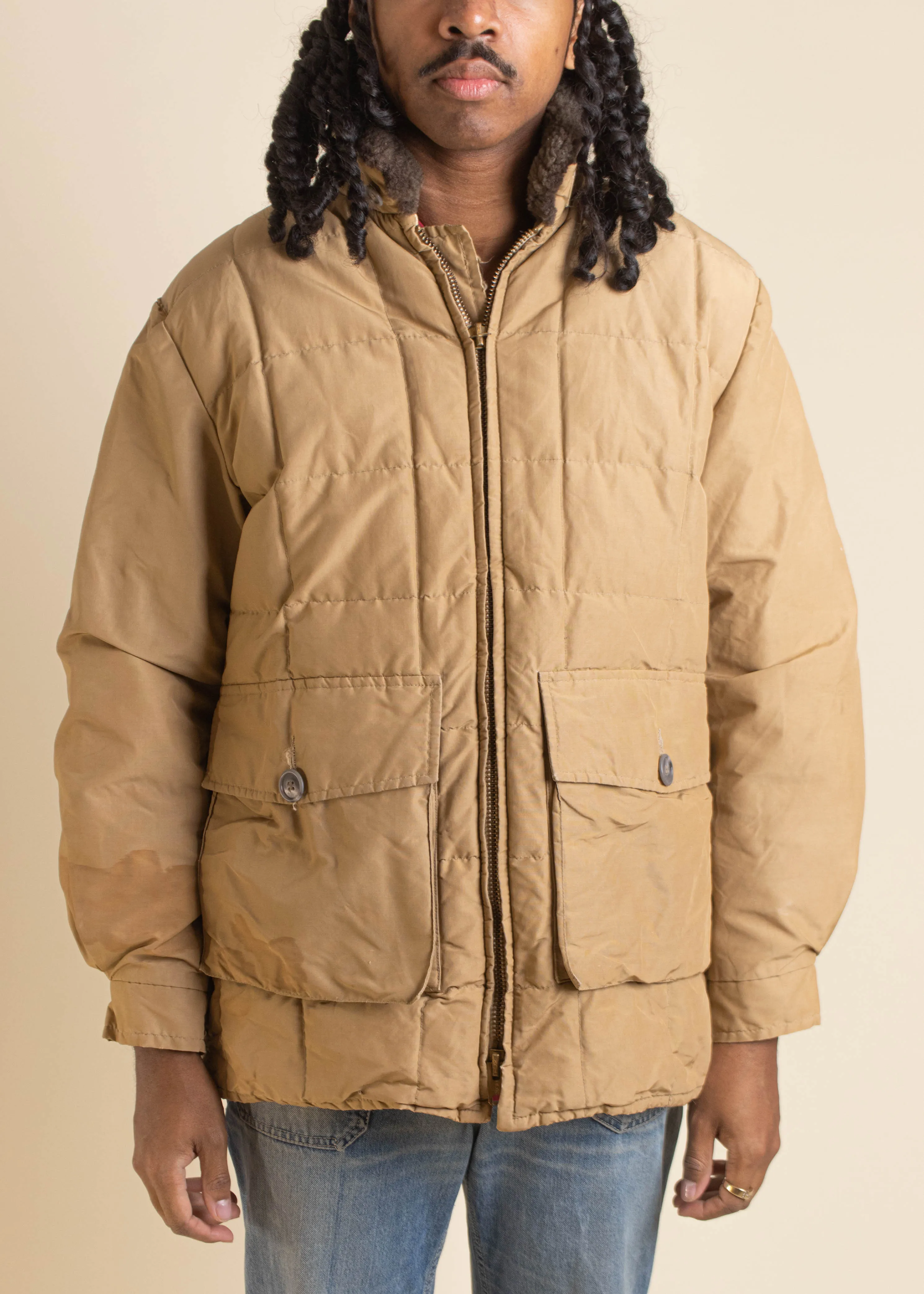 1980s Eddie Bauer Goose Down Parka Jacket Size M/L