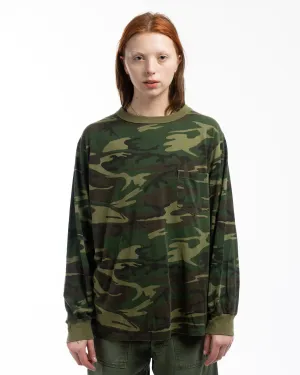 90’s Camo Long Sleeve Tee - Large