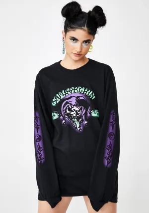 Airbrush Joker Long Sleeve Tee