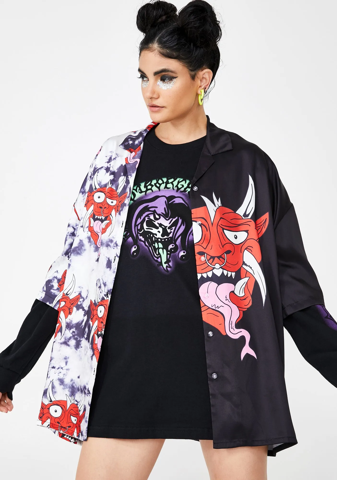 Airbrush Joker Long Sleeve Tee