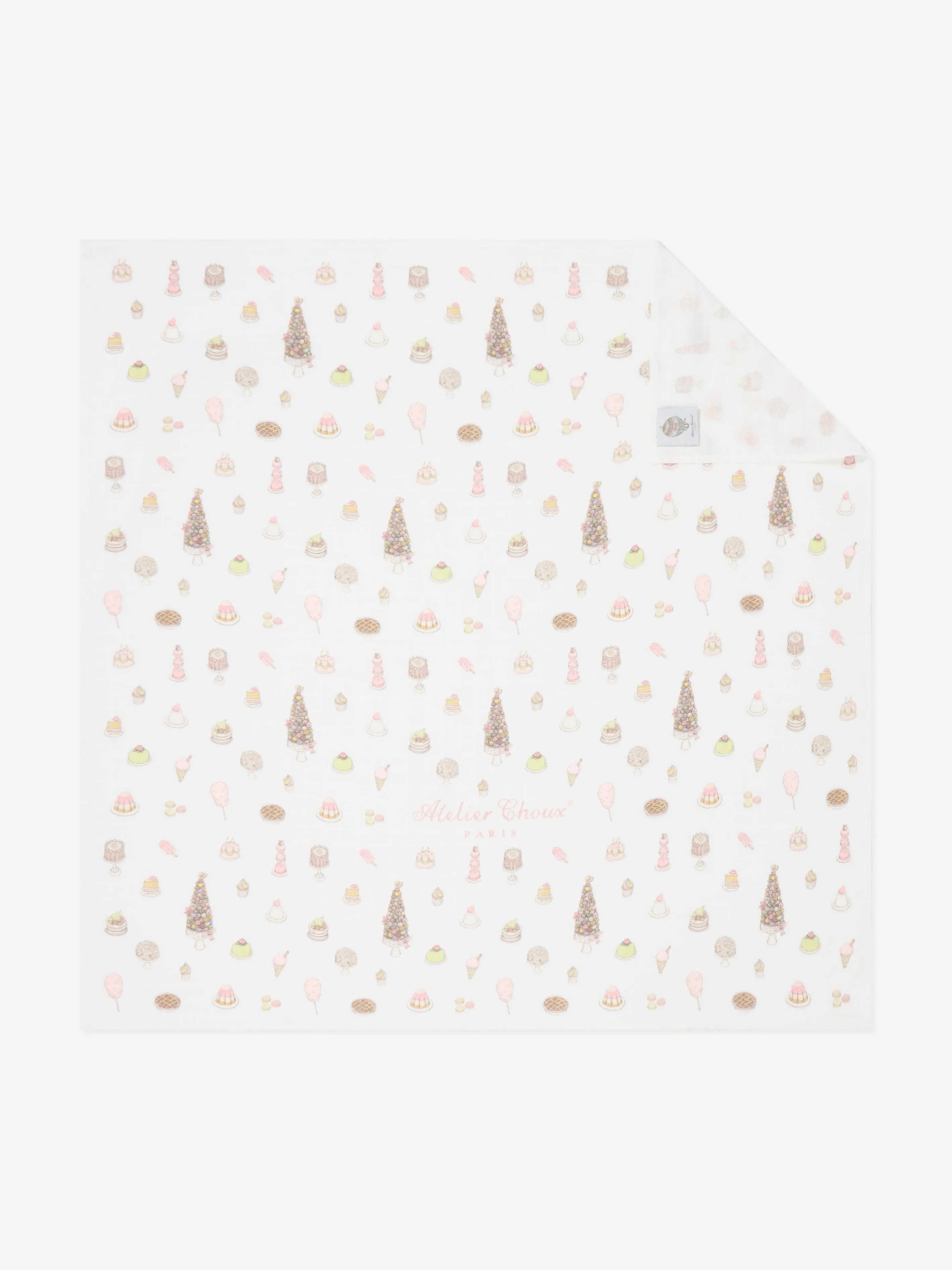 Atelier Choux Baby Girls Sweetie Pie Swaddle in Pink