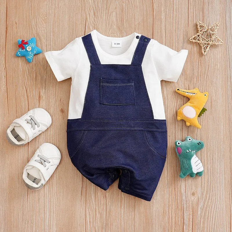 Baby's Short Sleeve Fashion Design Onesie (3 Designs)