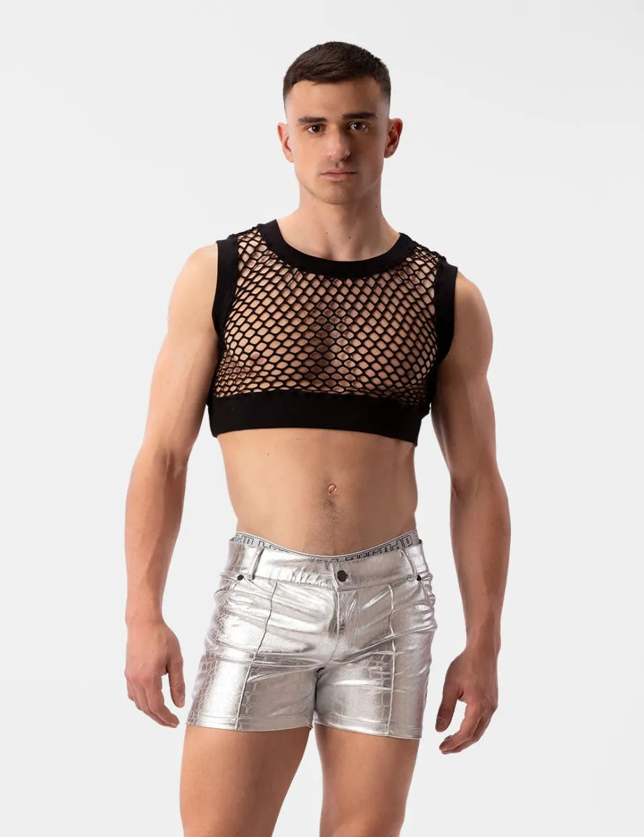 Barcode Berlin Foiled Short Planet Silver