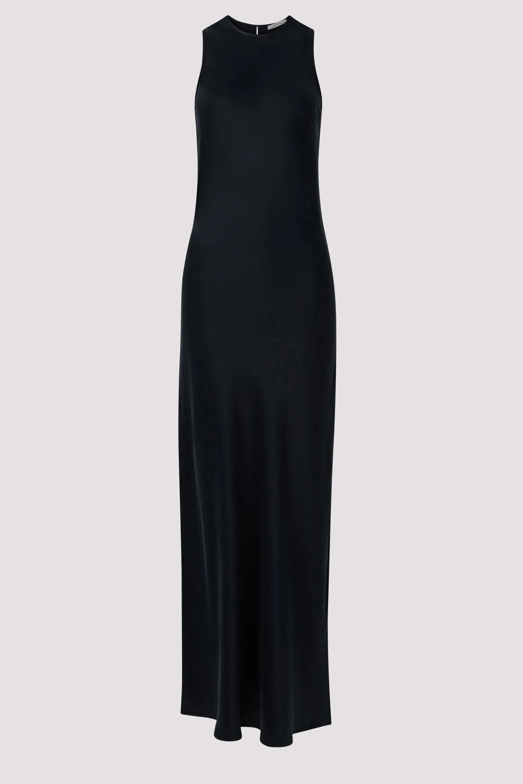 Black Valencia Silk Maxi Dress