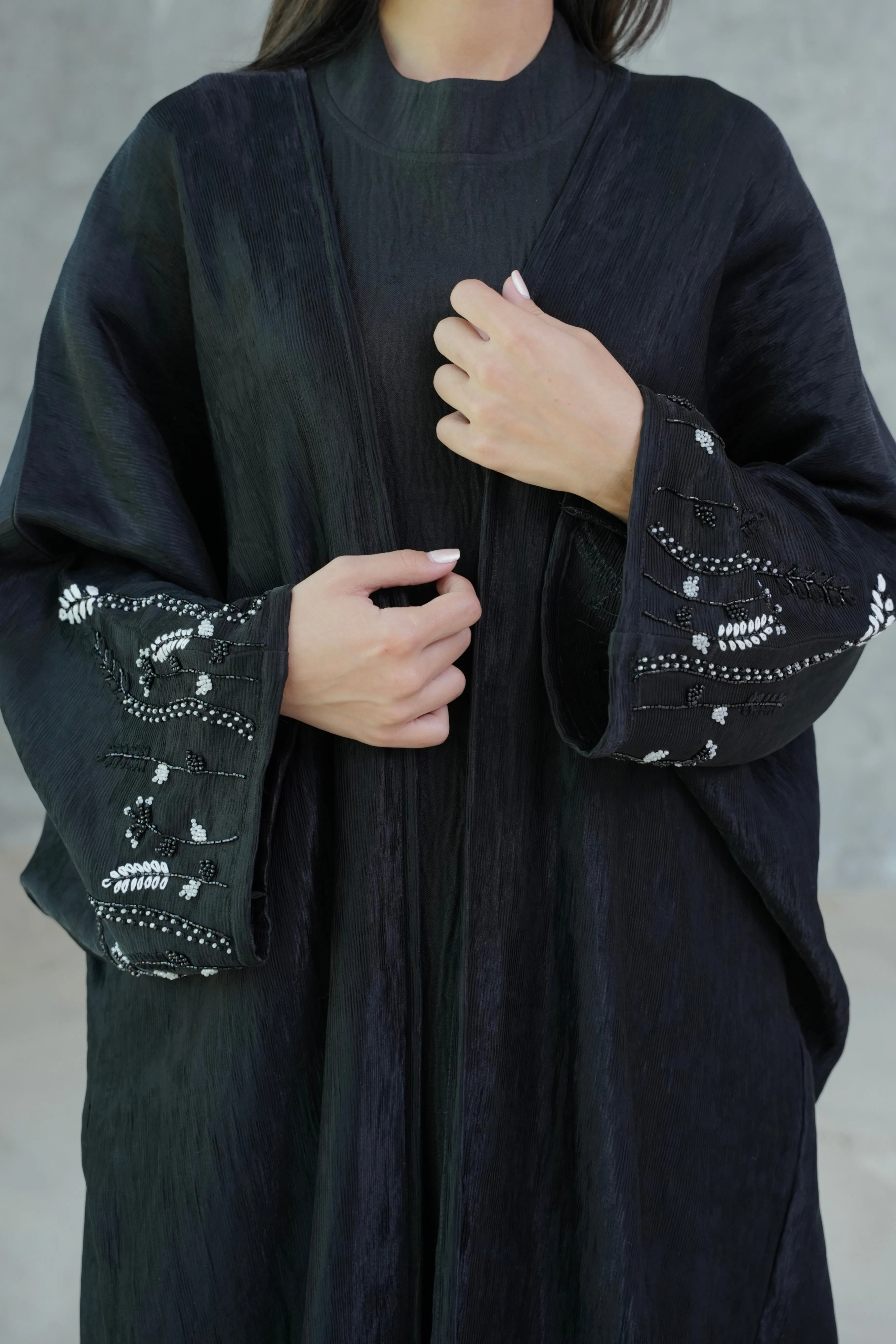 CLASSIC BLACK BISHT ABAYA
#374