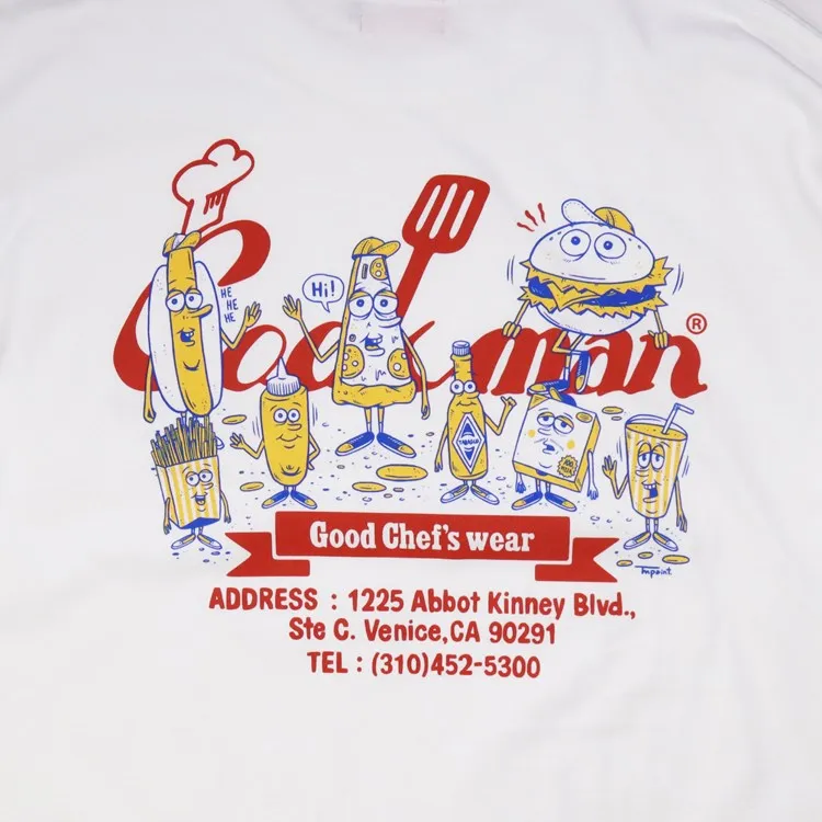 Cookman Long Sleeve T-shirts - TM Paint Enjoy Cookman : White