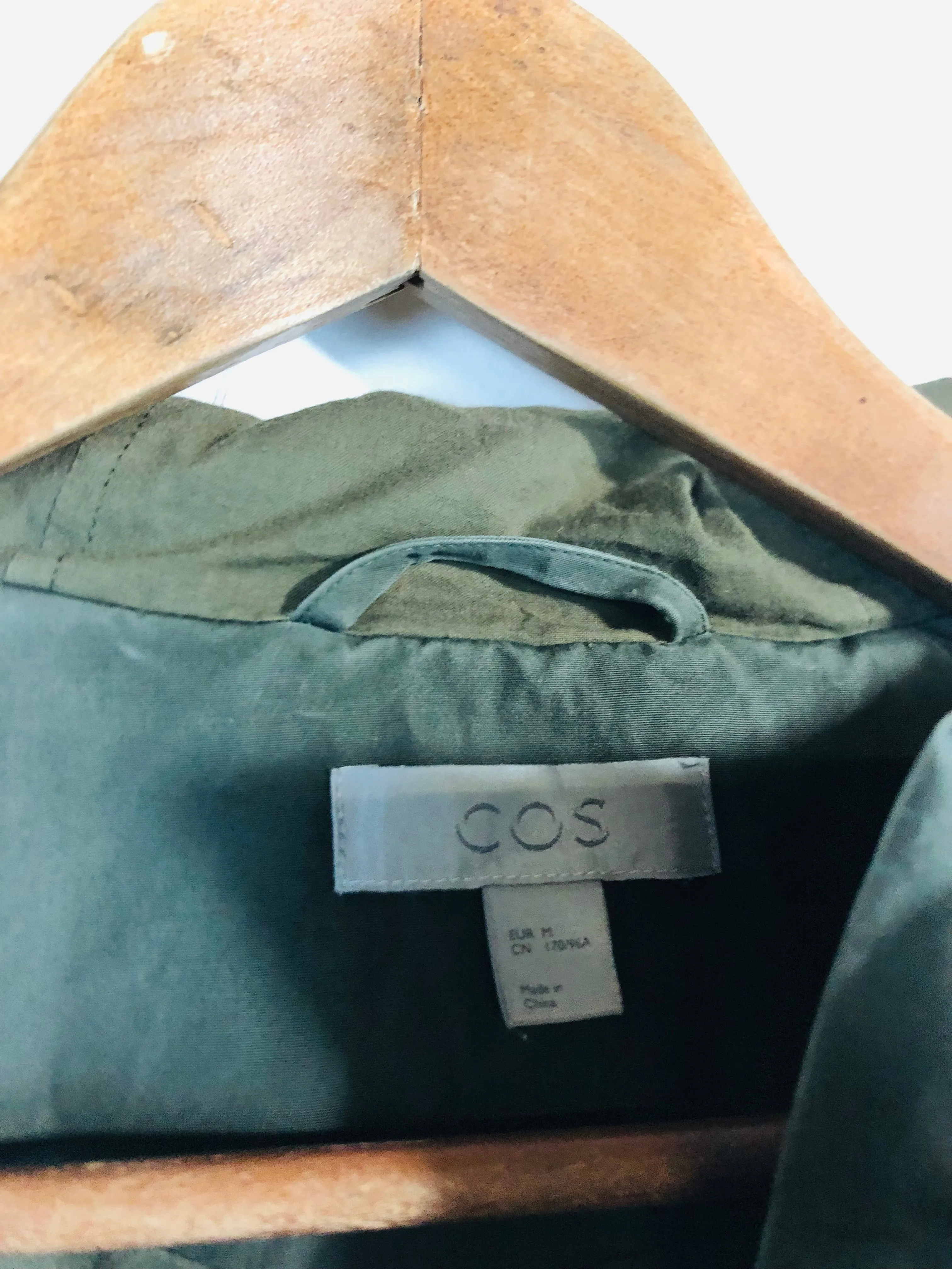Cos Women's Cotton Parka Jacket | M UK10-12 | Green