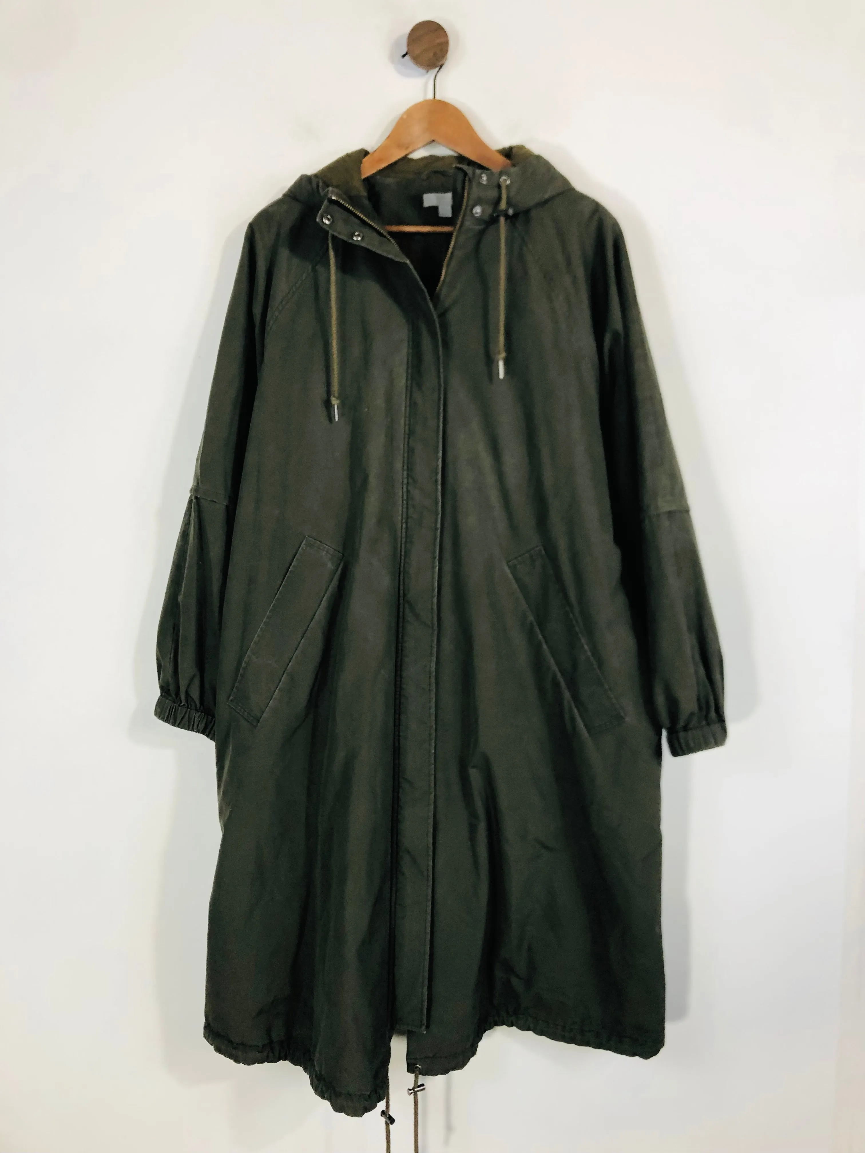 Cos Women's Cotton Parka Jacket | M UK10-12 | Green