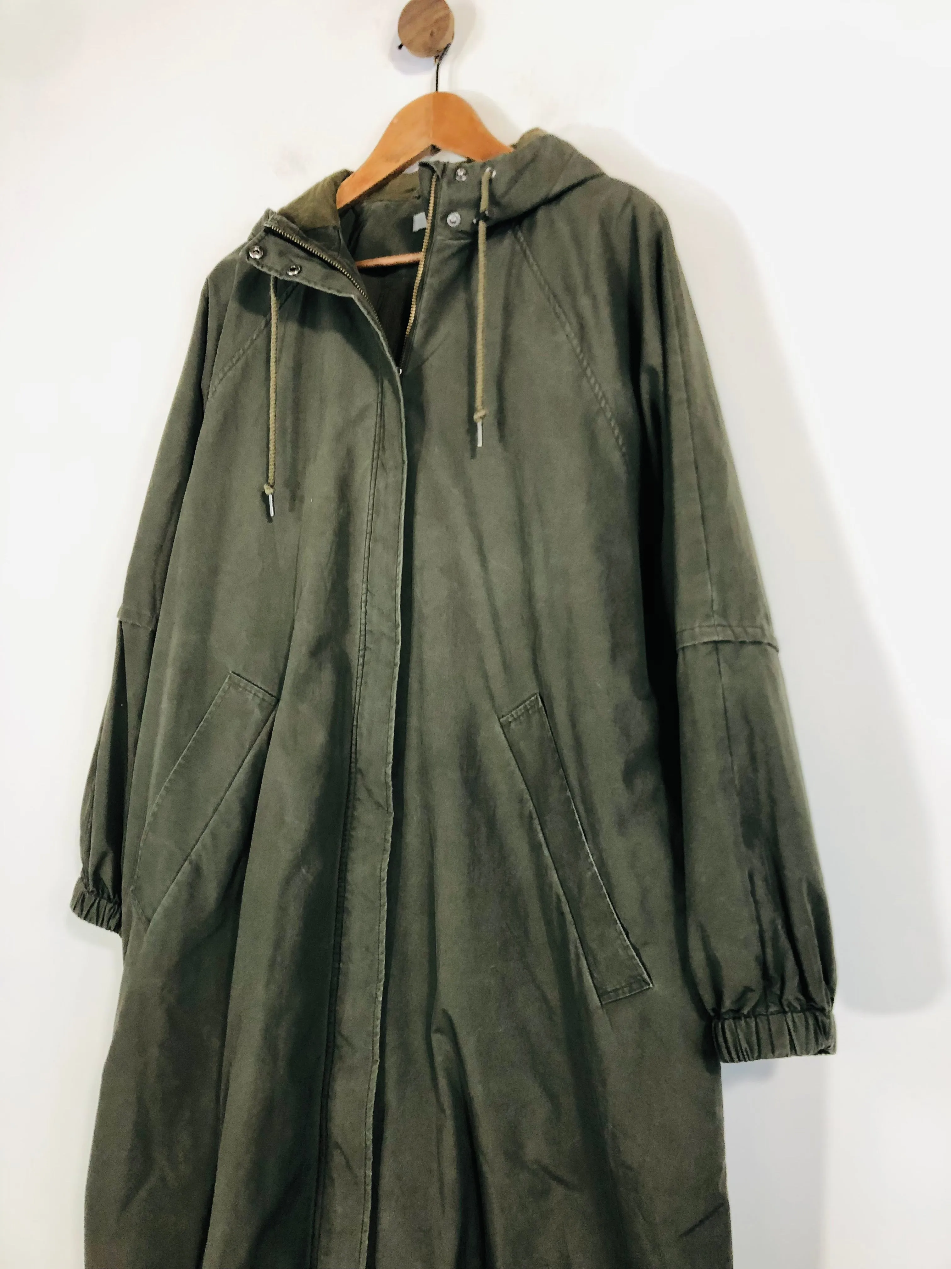 Cos Women's Cotton Parka Jacket | M UK10-12 | Green