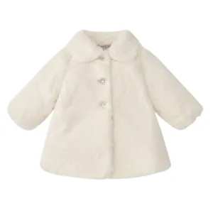 Cream Faux Fur Coat