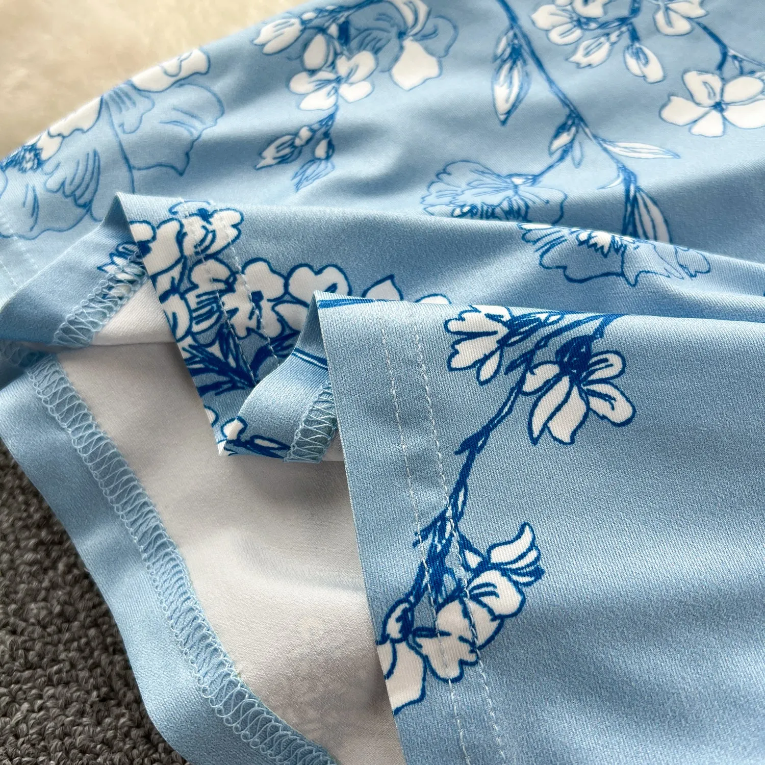 Elegant Printed Slim-fit Slip Dress