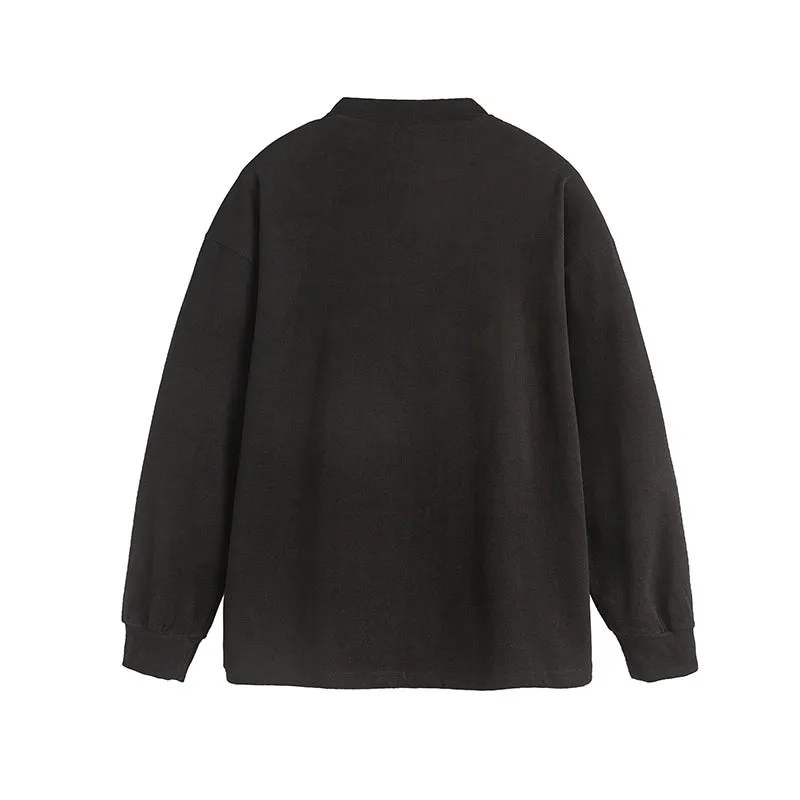 Faire Echo oversized crewneck long-sleeve Shirt