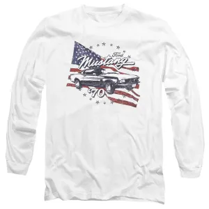 Ford Mustang 1970 Mustang American Flag Long-Sleeve T-Shirt