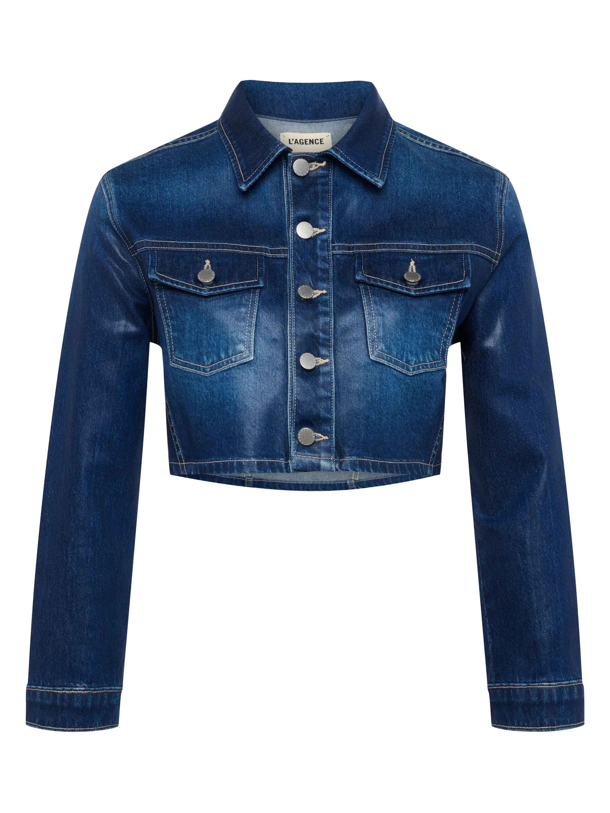 Genevie Coated Denim Jacket