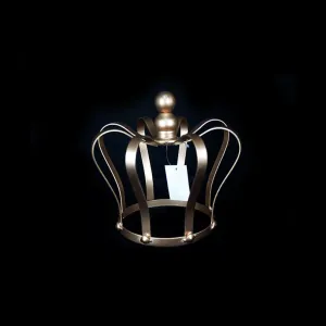 Gold metal crown large 23cm