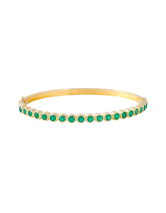 Green Agate Bangle