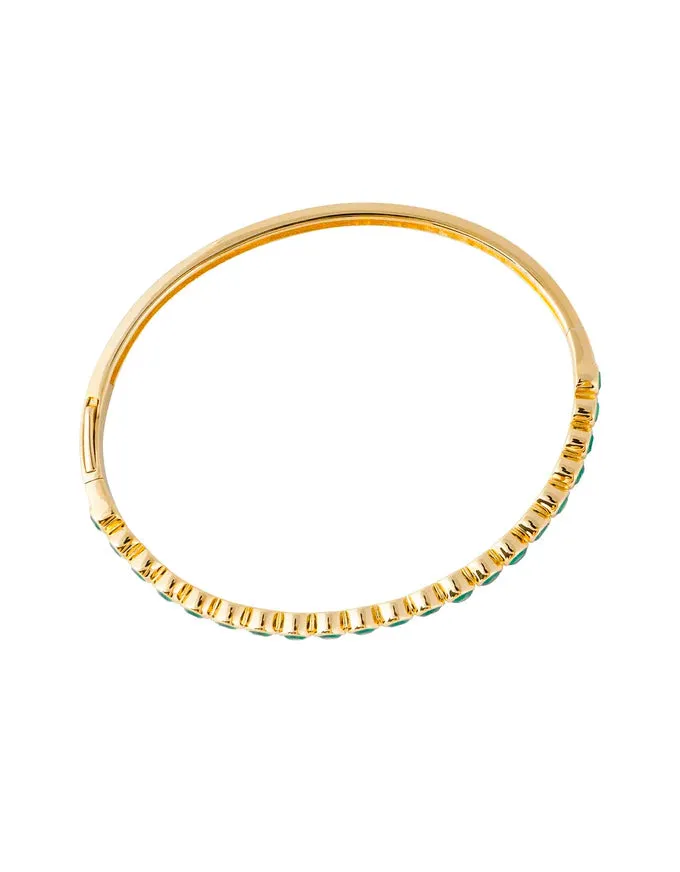 Green Agate Bangle