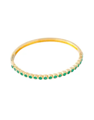 Green Agate Bangle