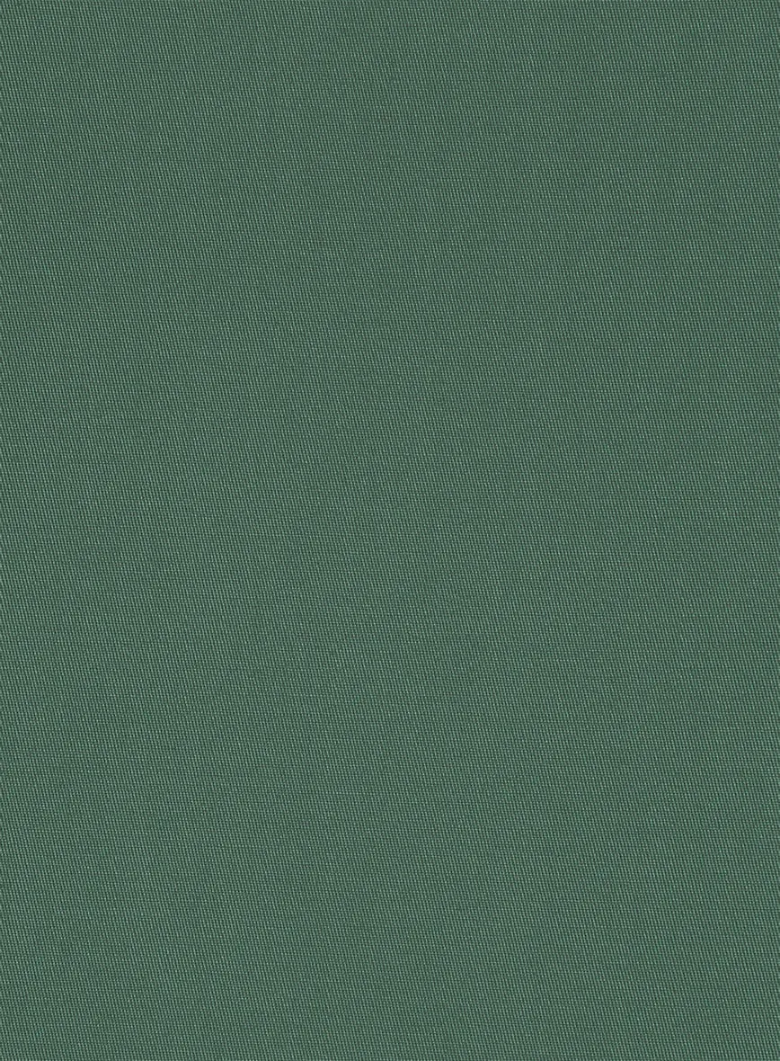 Italian Spring Green Cotton Stretch Shorts