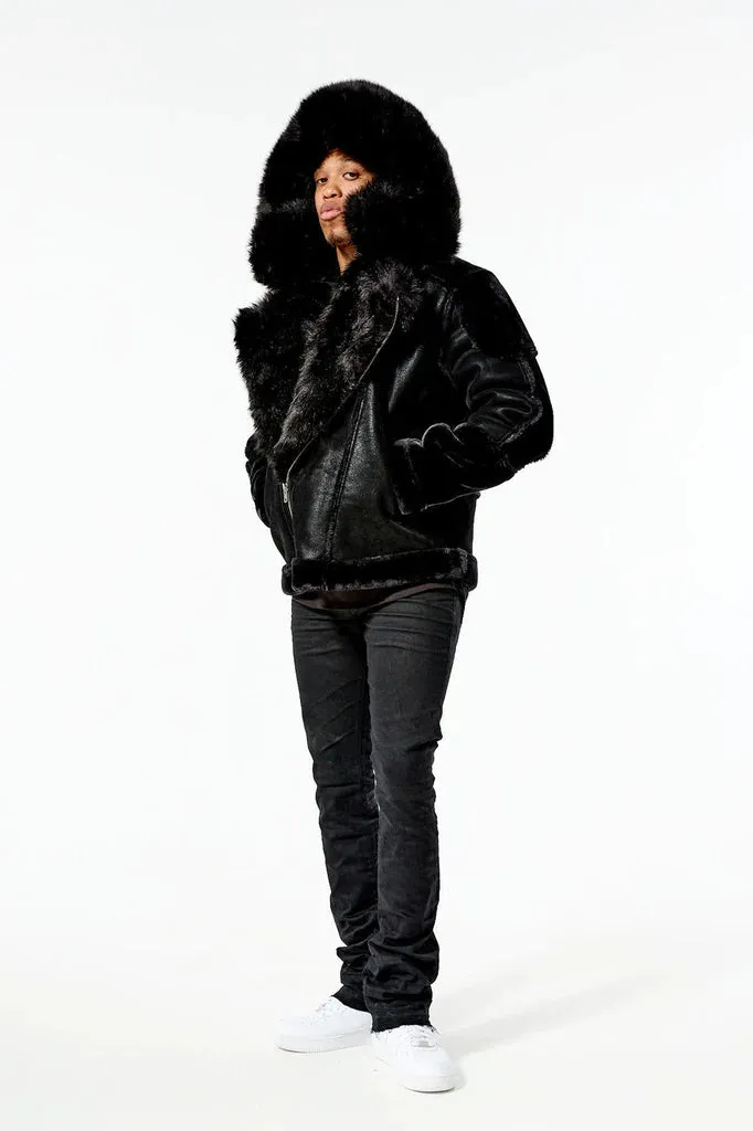 Jordan Craig - El Jefe Shearling Moto Jacket - Cognac (91590)