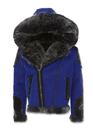 Jordan Craig - El Jefe Shearling Moto Jacket - Racer Blue (91590)