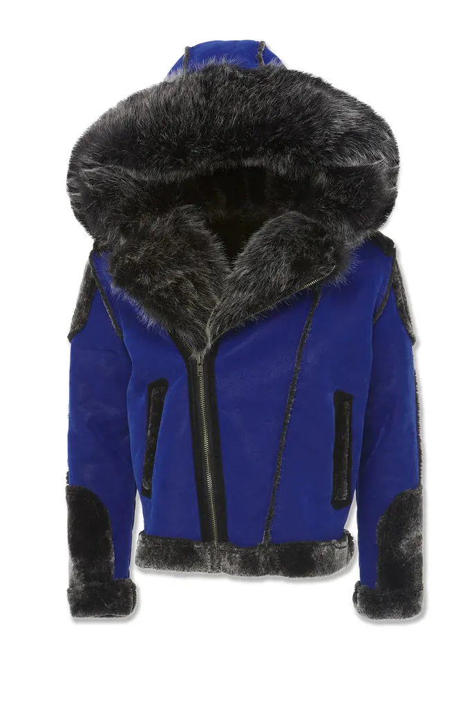 Jordan Craig - El Jefe Shearling Moto Jacket - Racer Blue (91590)