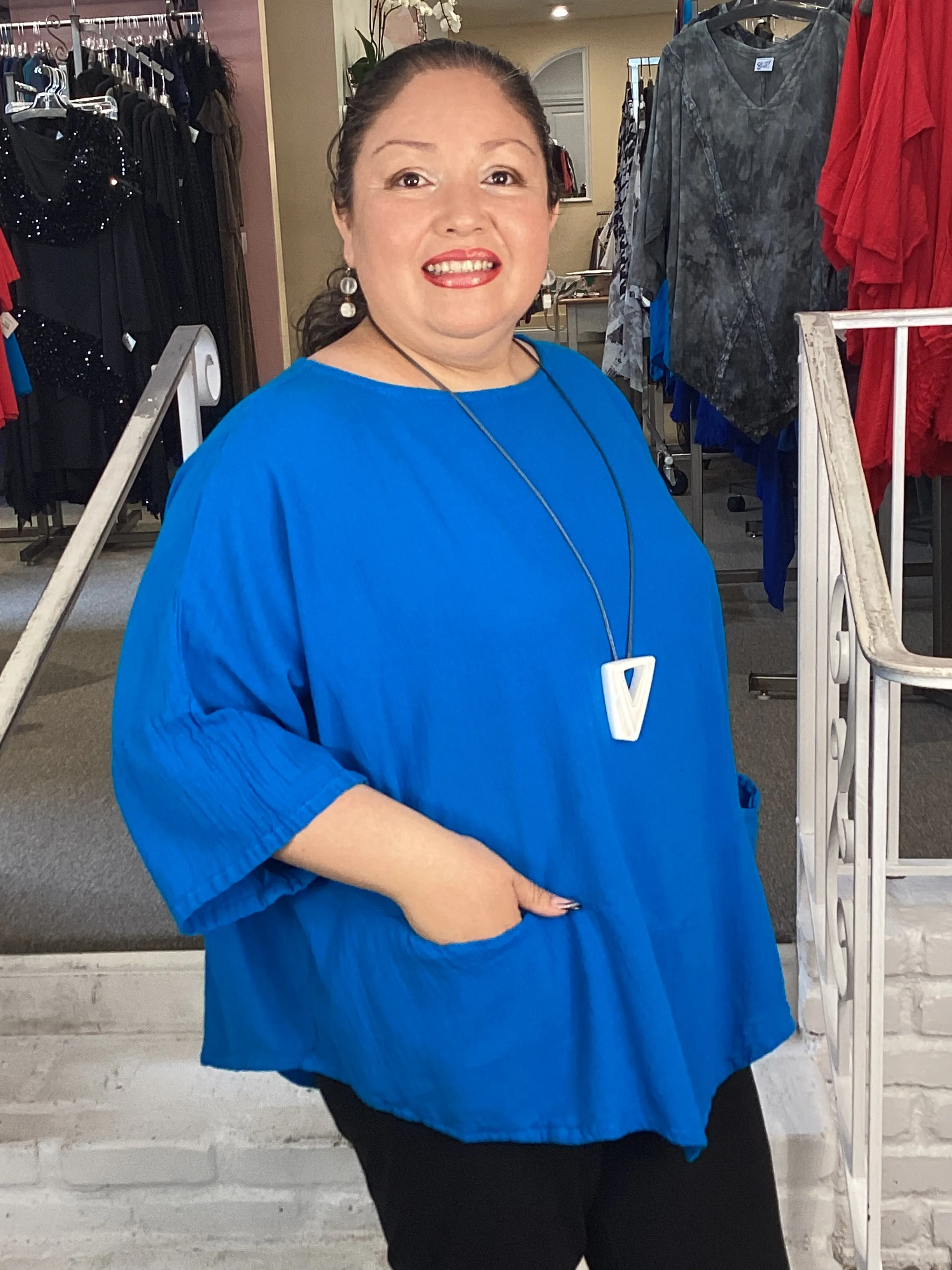 KITTY TUNIC - TURQUOISE