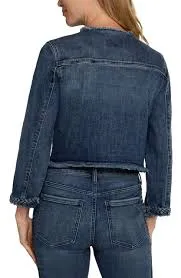 Liverpool Jeans LM1019F97 Braid Detail Denim Jacket