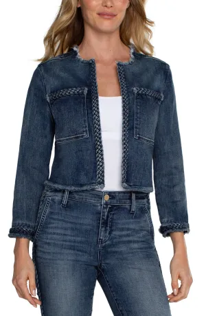 Liverpool Jeans LM1019F97 Braid Detail Denim Jacket