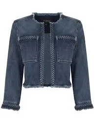 Liverpool Jeans LM1019F97 Braid Detail Denim Jacket