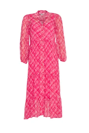 Loobies Story Brittany Midi Dress - Ruby