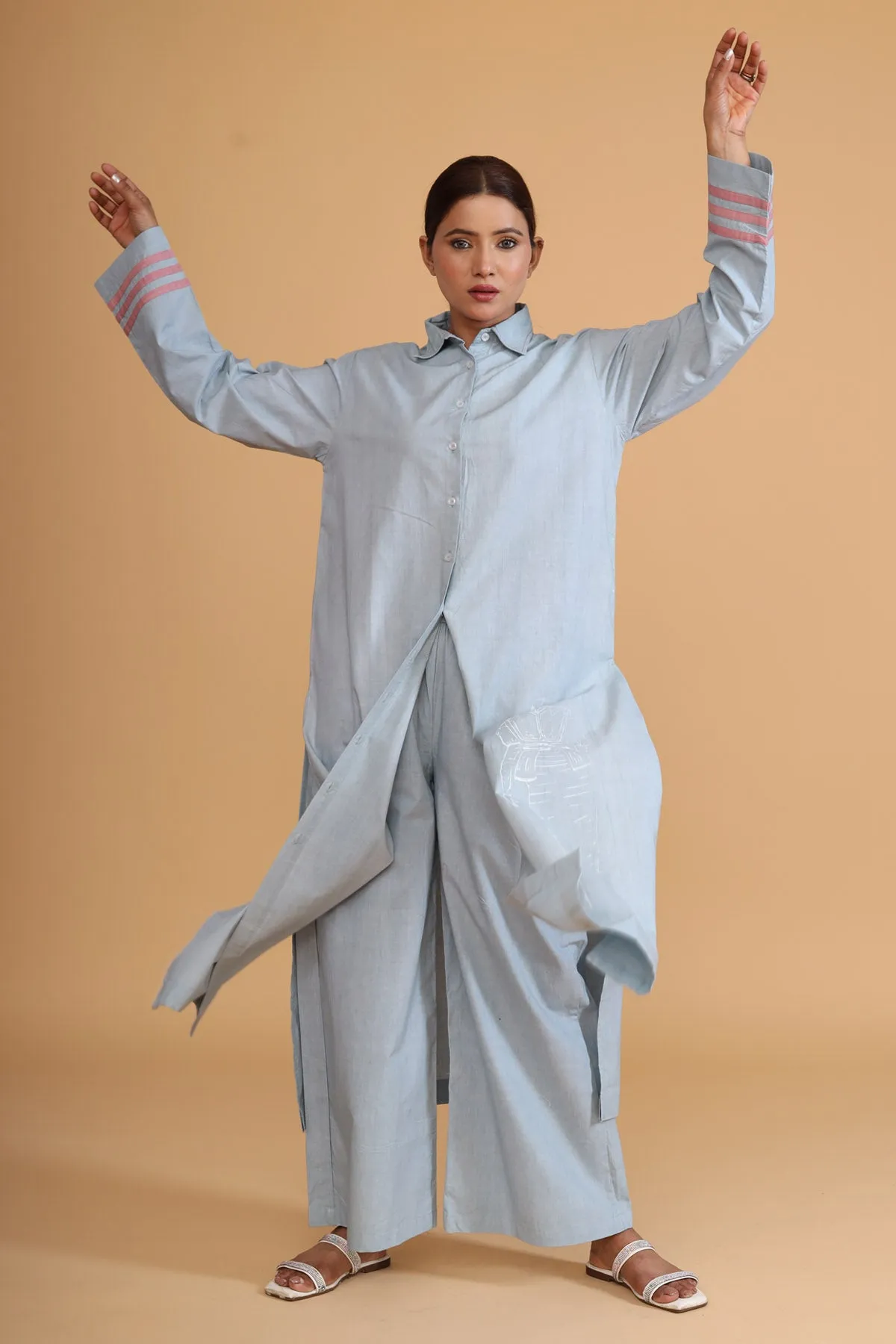 Mint Shirt Style Tunic & Pants