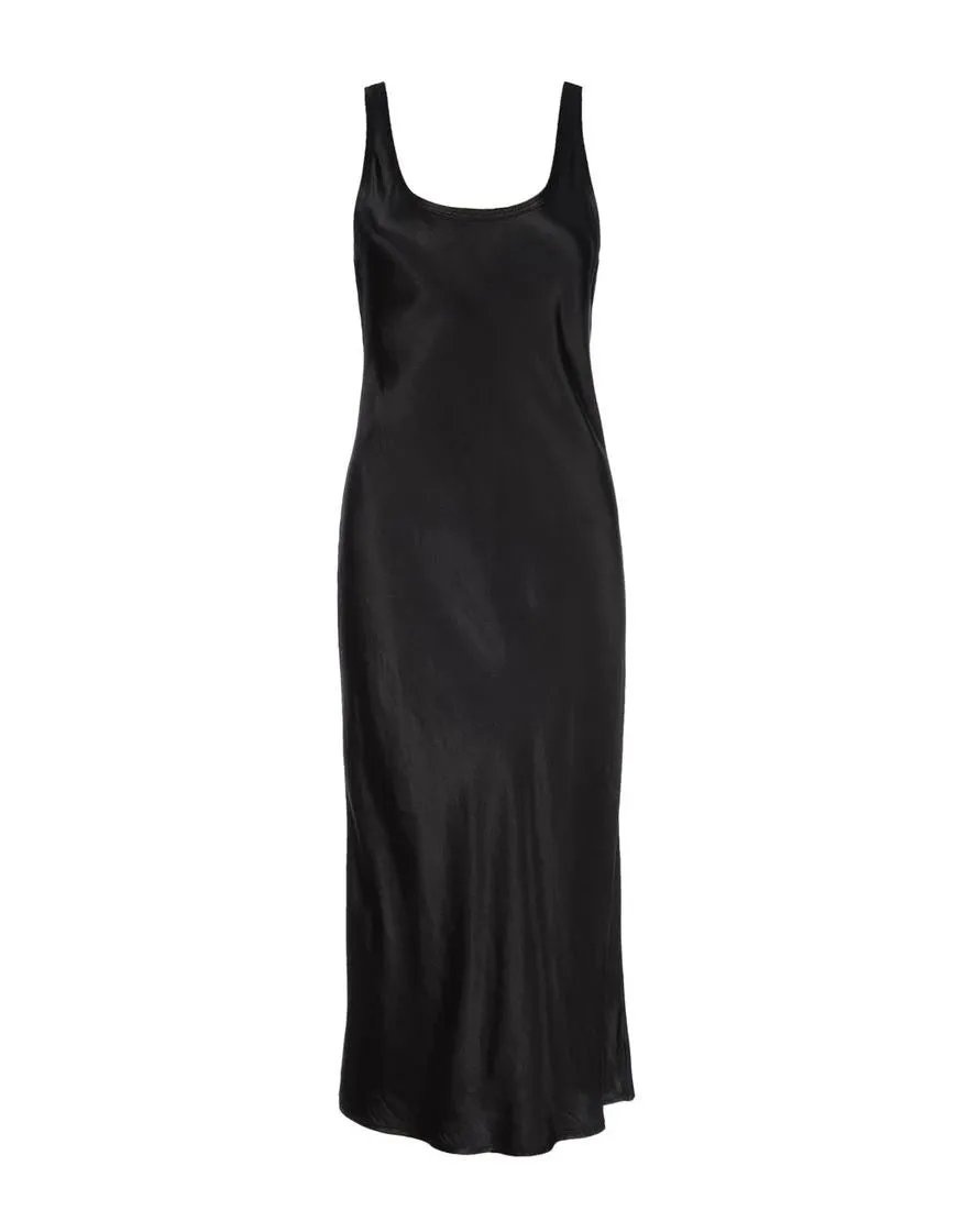 Nation Samantha Bias Cut Tank Dress - Black