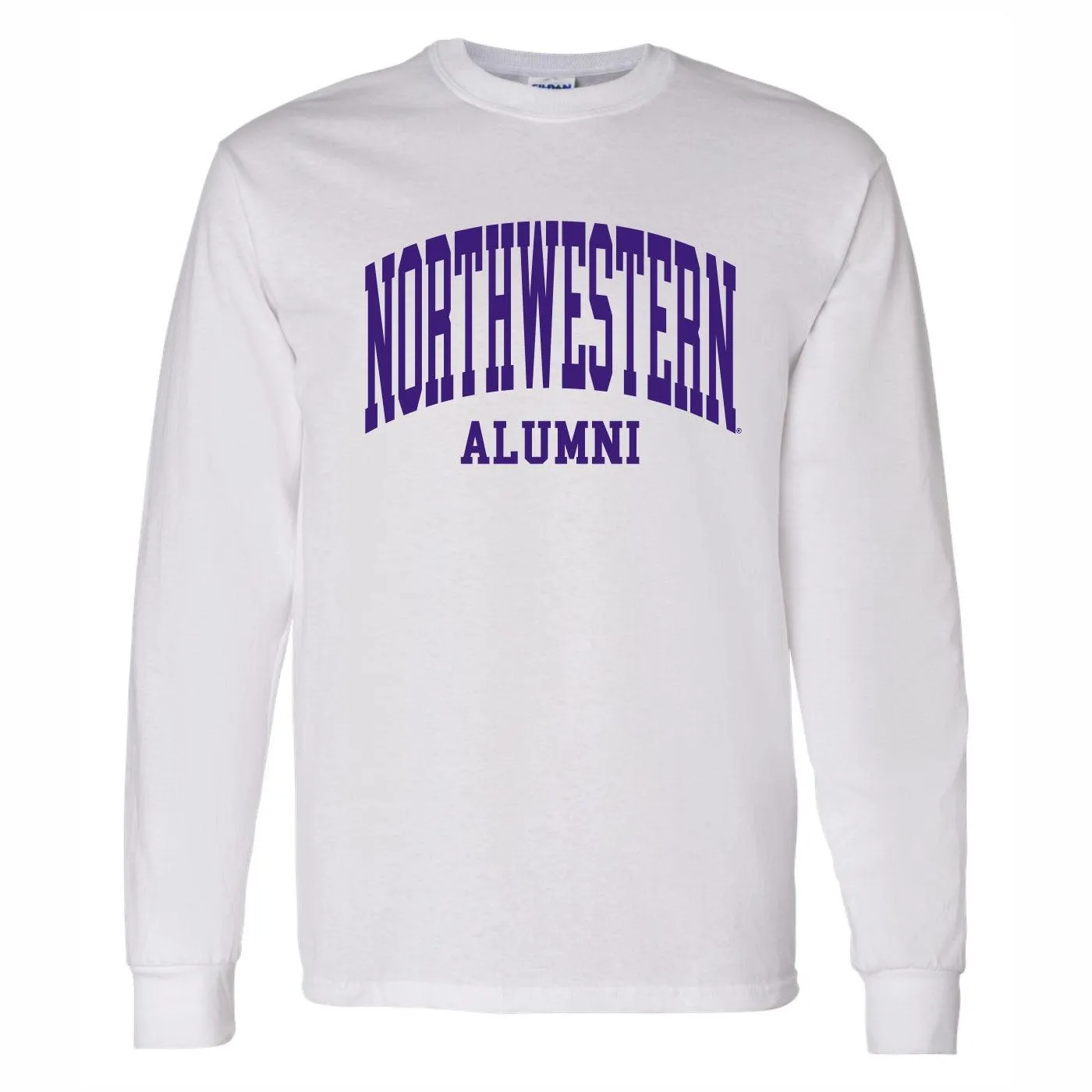 Northwestern Wildcats Alumni White Long-Sleeve T-Shirt