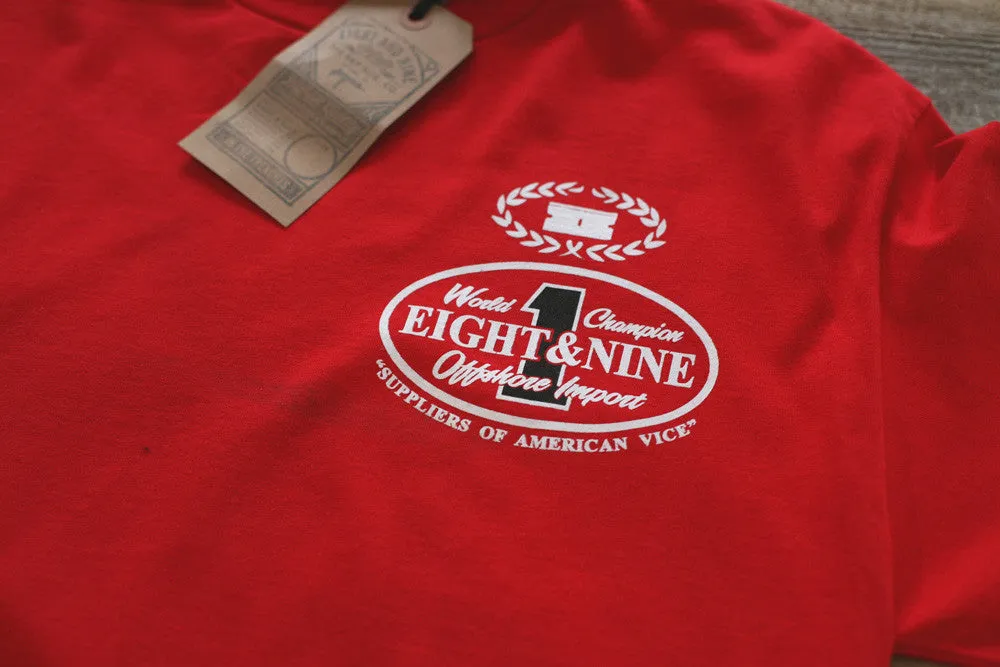 Offshore Imports L/S Tee Red