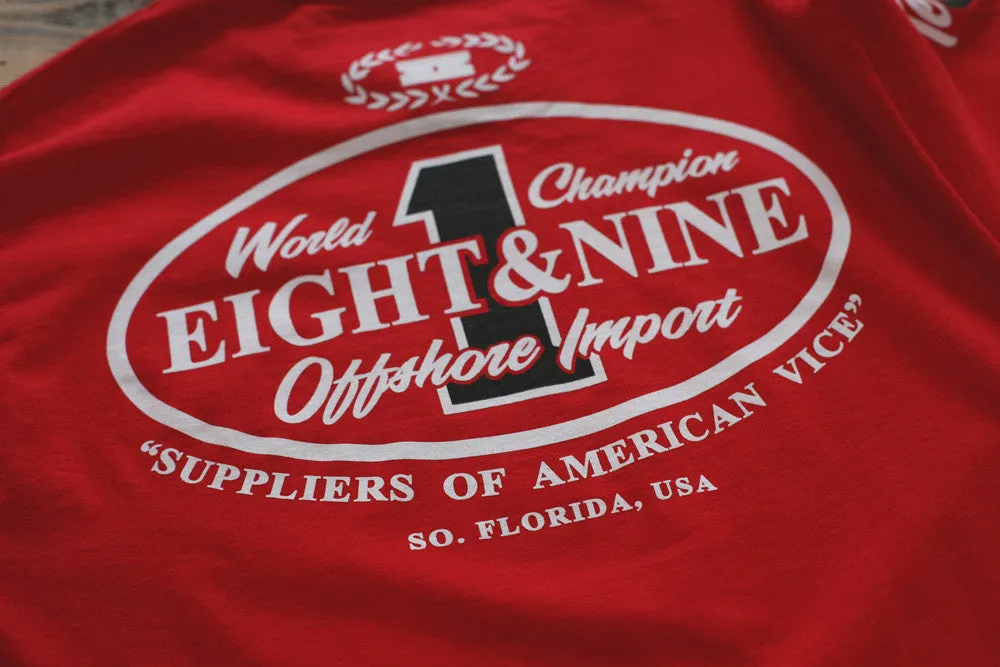 Offshore Imports L/S Tee Red