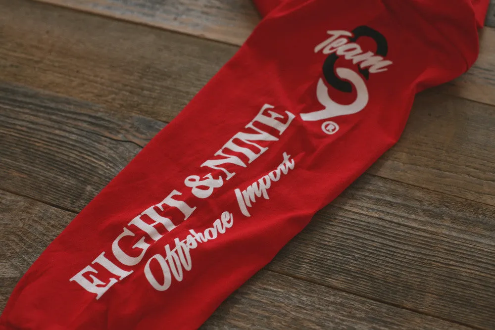 Offshore Imports L/S Tee Red