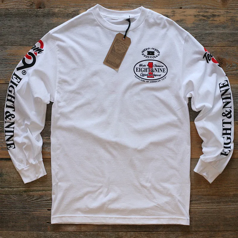Offshore Imports L/S Tee White