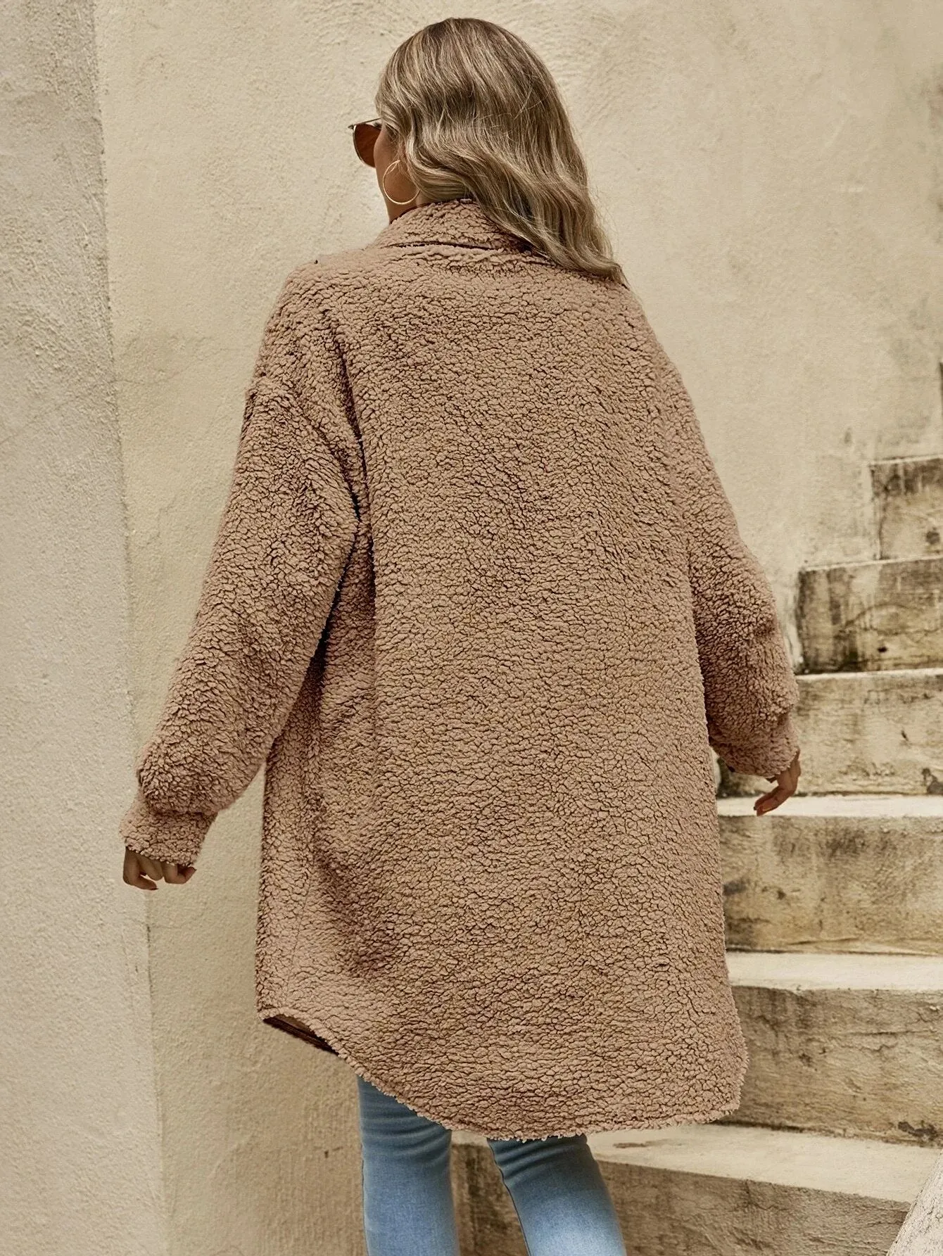 Oversized Sherpa Coat