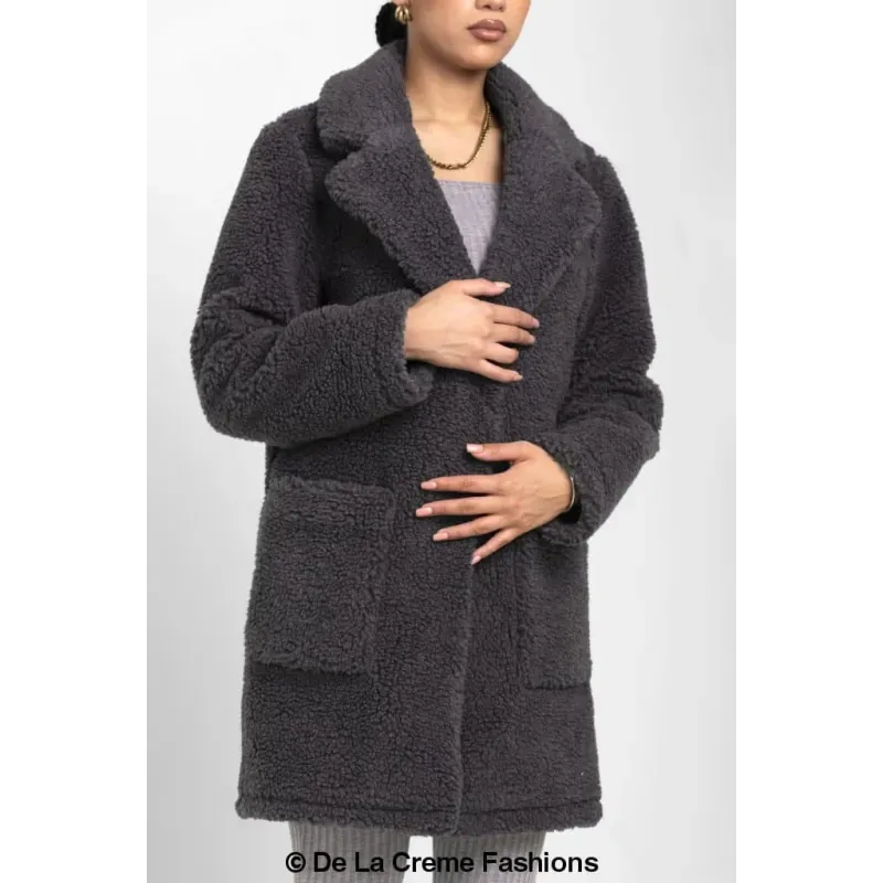 Oversized Teddy Coat