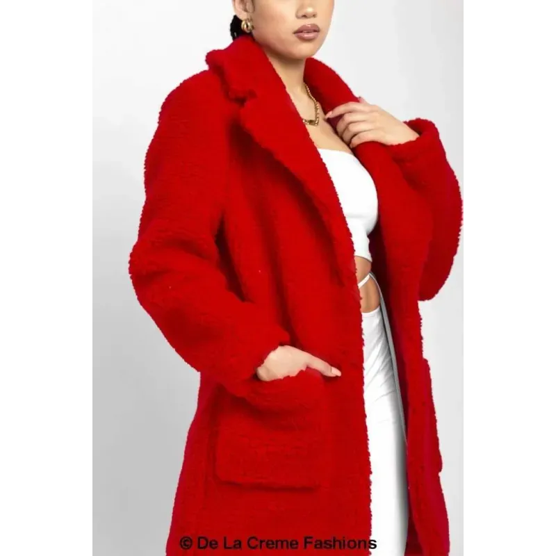 Oversized Teddy Coat
