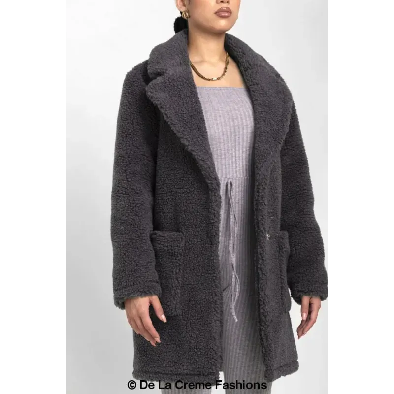 Oversized Teddy Coat