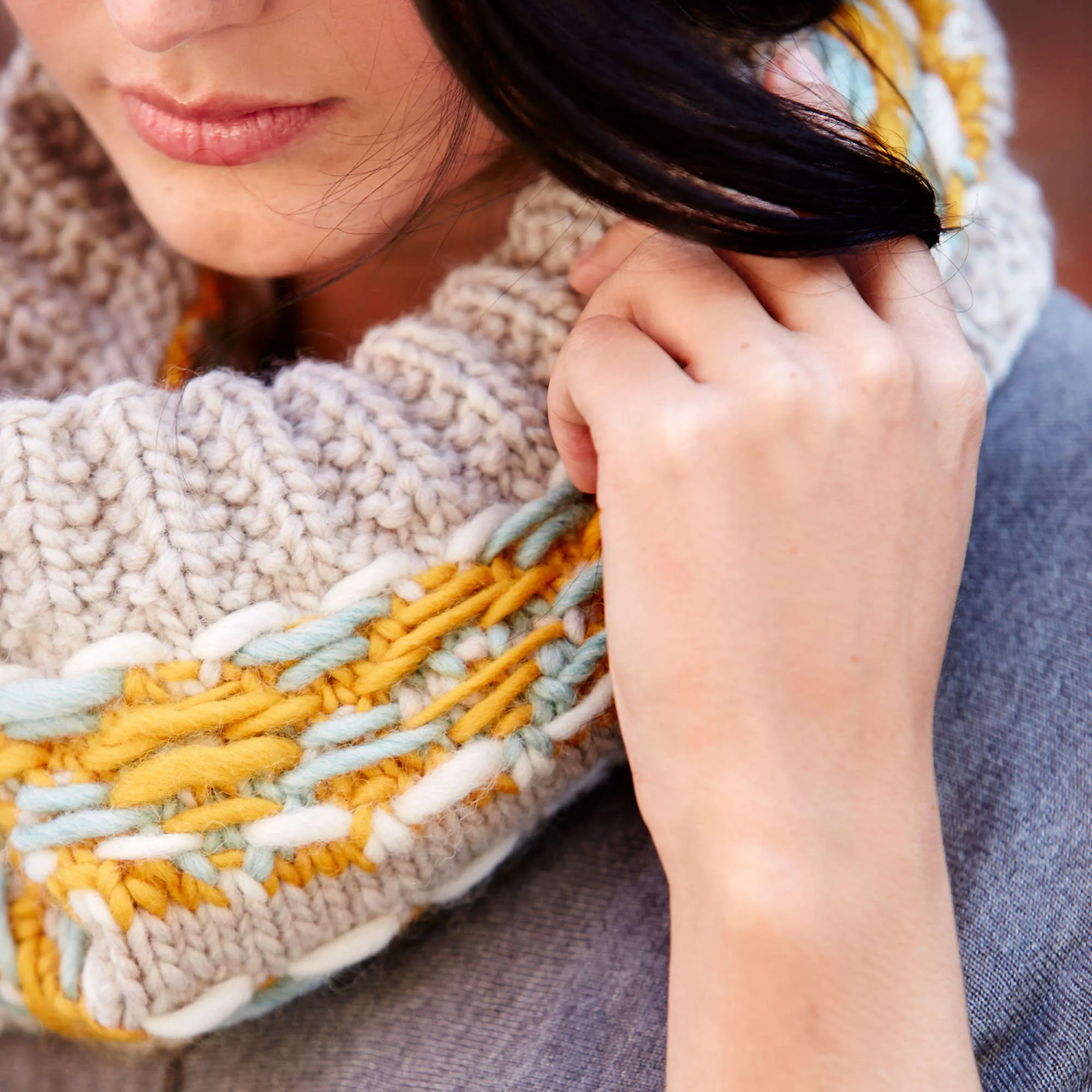 Patons Knit Strand-Tastic Cowl