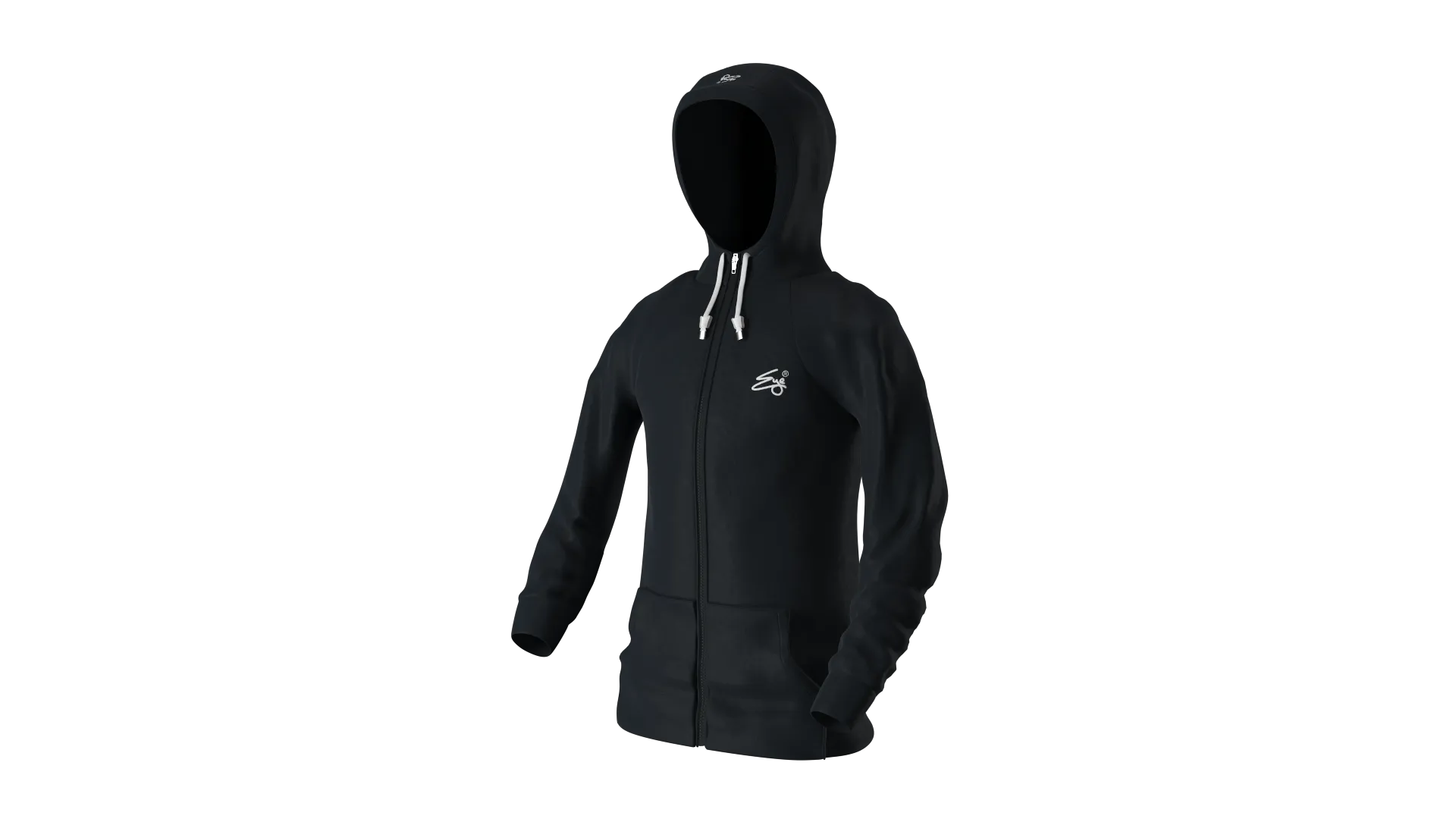 Performance Tracksuit Hoodie (Black/White)