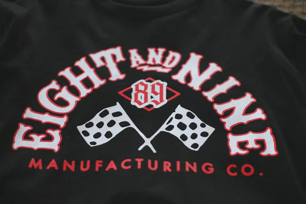 Race Flags Tee L/S Black