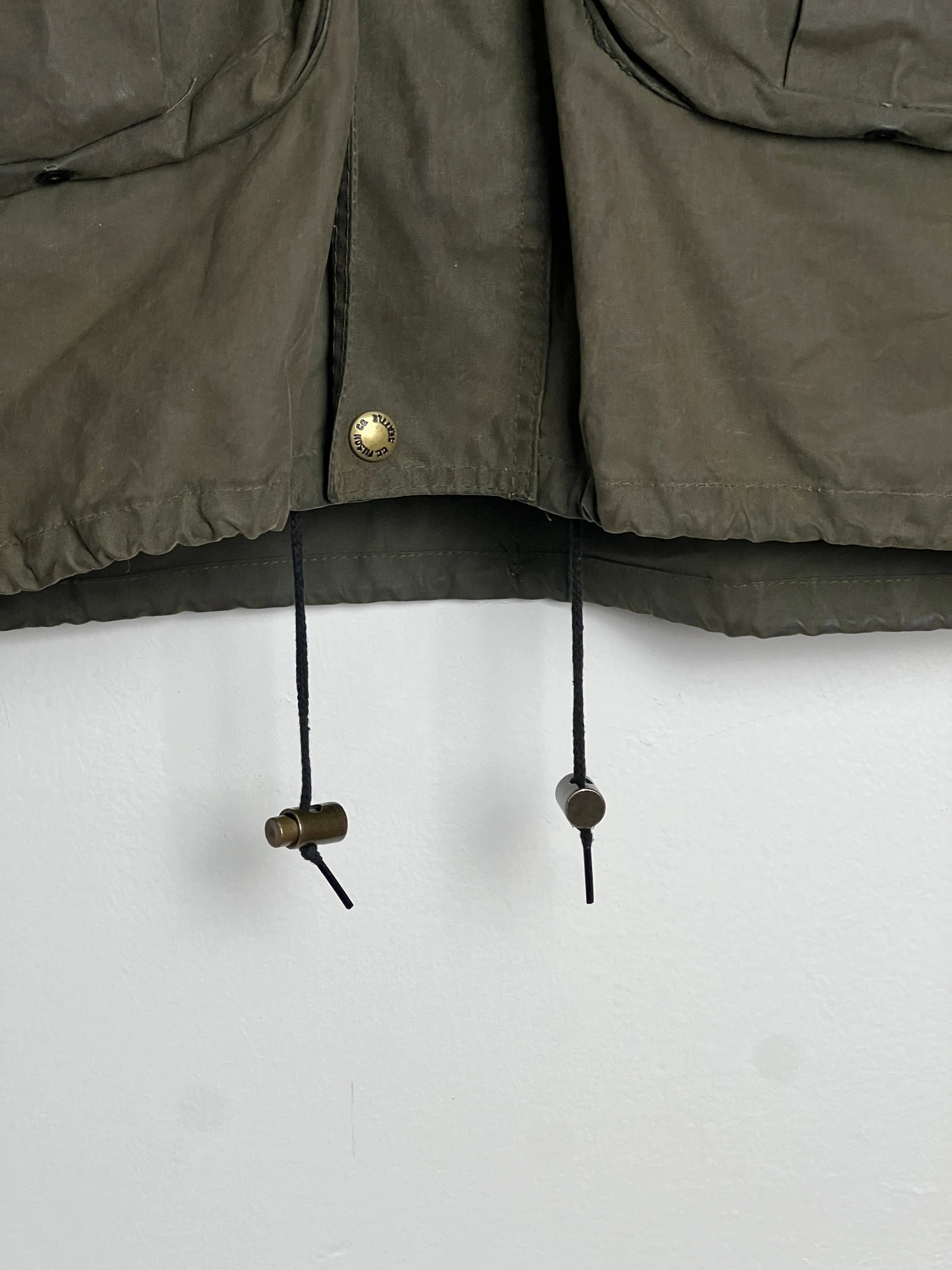Rare Cropped Waxed Parka Jacket