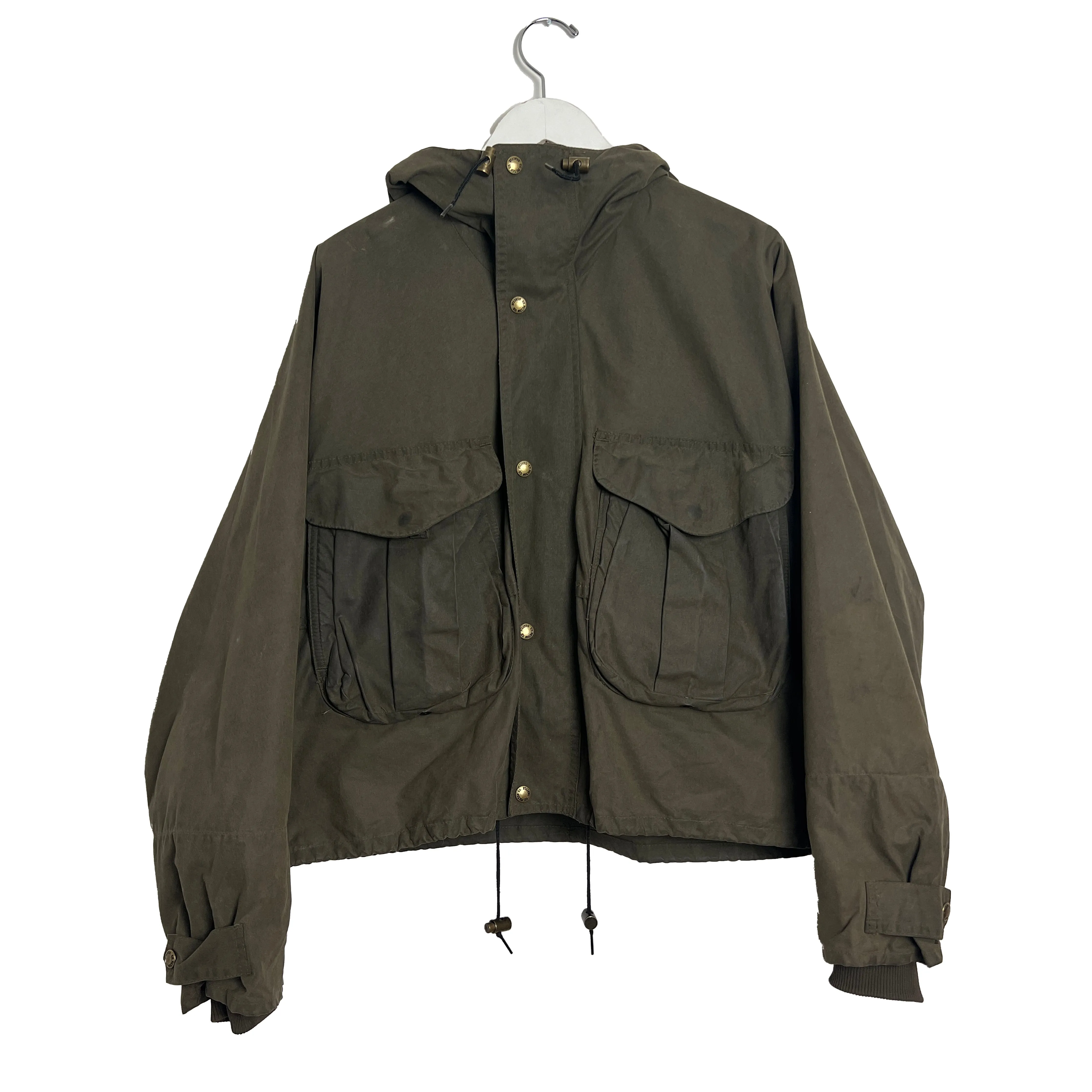 Rare Cropped Waxed Parka Jacket
