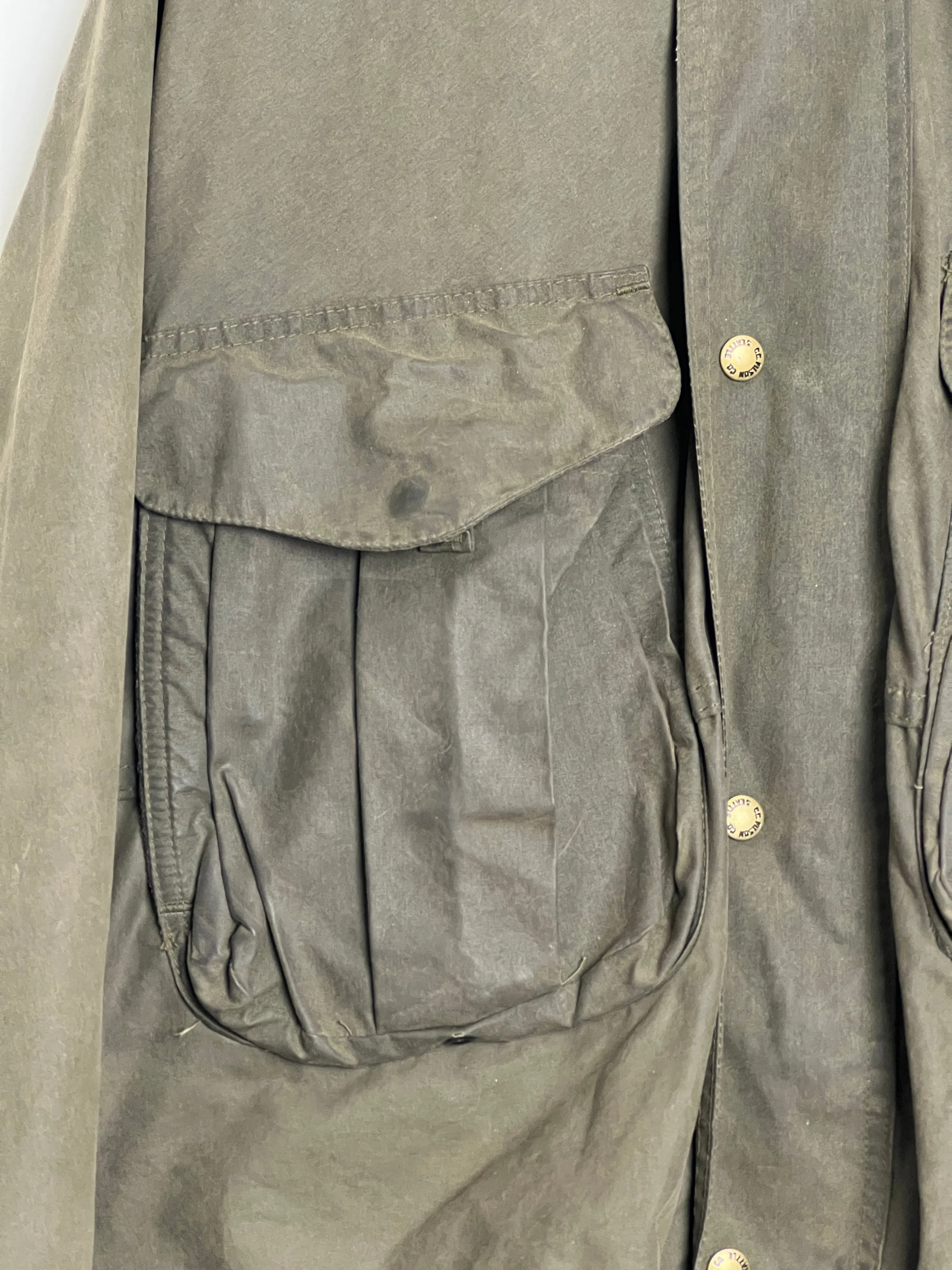 Rare Cropped Waxed Parka Jacket