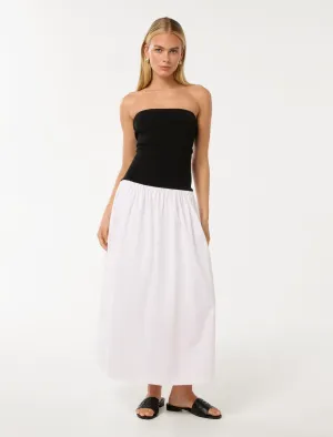 Renee Knit Mixed Midi Dress